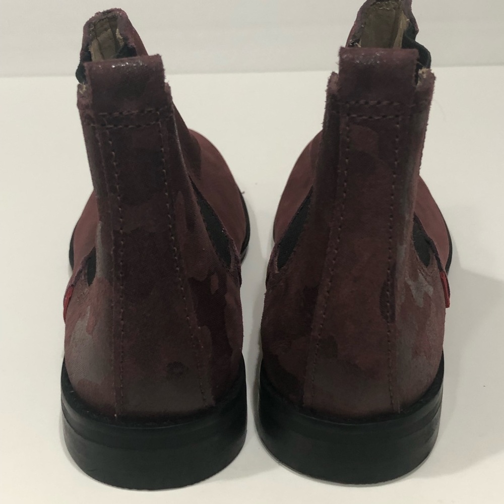 Marc Joseph of New York Girls Ankle Boots Burgundy Wine Nubuck Leather size 2.5M - Picture 5 of 15